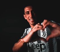 Di María durante la presentación oficial.