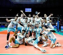 El equipo argentino se anotó una gran victoria ante el campeón olímpico (Fuente: Twitter) (Fuente: Twitter) (Fuente: Twitter)