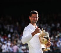 Novak Djokovic, campeón por séptima vez en Wimbledon. (Fuente: AFP) (Fuente: AFP) (Fuente: AFP)