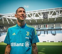 Di María en el Allianz Arena de la Juventus (Fuente: Prensa Juventus) (Fuente: Prensa Juventus) (Fuente: Prensa Juventus)