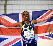 Farah ganó medallas de oro en los 5.000 y 10.000 metros en los Juegos Olímpicos de Londres 2012 y Río 2016. (Fuente: AFP) (Fuente: AFP) (Fuente: AFP)