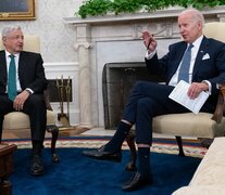 López Obrador y Biden en el Salón Oval de la Casa Blanca.  (Fuente: AFP) (Fuente: AFP) (Fuente: AFP)