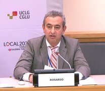 Javkin expuso en el V Foro de Gobiernos Locales sobre Agenda 2030 de Desarrollo Sostenible. 