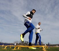 Martín Payero, flamante refuerzo xeneize, se entrenó en Ezeiza. (Fuente: Foto Prensa Boca) (Fuente: Foto Prensa Boca) (Fuente: Foto Prensa Boca)