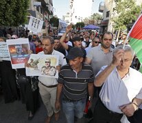 Marcha contra Israel en Ciudad de Gaza en medio de una frágil tregua. (Fuente: AFP) (Fuente: AFP) (Fuente: AFP)