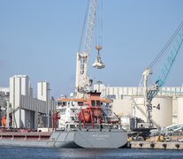 El Polarnet, primera nave con granos ucranianos, en Turquía. (Fuente: EFE) (Fuente: EFE) (Fuente: EFE)