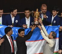 Uzbekistan, un campeón que no estaba en los pronósticos. (Fuente: AFP) (Fuente: AFP) (Fuente: AFP)