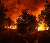 Uno de los ocho grandes focos de incendios forestales en Francia. (Fuente: AFP) (Fuente: AFP) (Fuente: AFP)