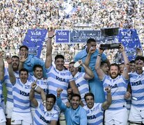 El alocado festejo de Los Pumas por un triunfo espectacular ante Los Wallabies (Fuente: AFP) (Fuente: AFP) (Fuente: AFP)