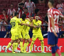 Los jugadores de Villarreal festejan un gol (Fuente: AFP) (Fuente: AFP) (Fuente: AFP)