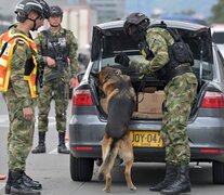 Controles militares esta semana en Bogotá. (Fuente: AFP) (Fuente: AFP) (Fuente: AFP)