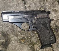 El arma usada en el atentado contra Cristina Kirchner.