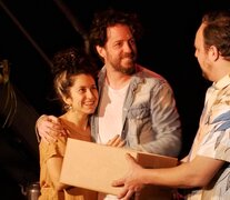 Natasha Zaiat, Martín Gallo y Dani Surasky, protagonistas de la obra.