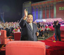 Kim Jong-un en el 74 aniversario de la fundación de Corea del Norte (Fuente: AFP) (Fuente: AFP) (Fuente: AFP)