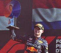 Max Verstappen festejó en el circuito de Monza. (Fuente: NA) (Fuente: NA) (Fuente: NA)