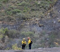 El sábado, las fuertes lluvias permitieron a los bomberos controlar otro incendio que provocó la muerte de dos personas y quemó 11.300 hectáreas. (Foto: AFP/Frederic Brown)