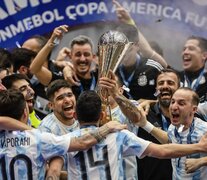 El equipo argentino se consagró campeón en en la Copa América de Paraguay (Fuente: NA) (Fuente: NA) (Fuente: NA)