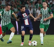 Messi anotó uno de los tres goels ante el Maccabi Haifa de Israel. (Fuente: AFP) (Fuente: AFP) (Fuente: AFP)