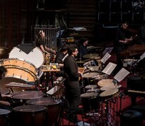 El Ensamble de Percusión del Conservatorio Superior de Música Astor Piazzolla.