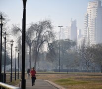 El humo de los incendios en Entre Ríos hizo irrespirable Rosario. (Fuente: Télam) (Fuente: Télam) (Fuente: Télam)