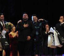 Sebastián Bolívar y Cynthia Palacios celebraron el campeonato enTango Pista.  (Fuente: Julio Martín Mancini) (Fuente: Julio Martín Mancini) (Fuente: Julio Martín Mancini)