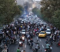 Manifestación a favor de Masha Amini en Teherán. (Fuente: AFP) (Fuente: AFP) (Fuente: AFP)