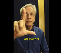 Caetano Veloso, uno de los participantes del spot.  (Fuente: Captura de pantalla) (Fuente: Captura de pantalla) (Fuente: Captura de pantalla)