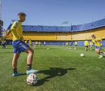 Las Gladiadoras ya practicaron en la Bombonera, que tendrá un gran marco (Fuente: Foto Prensa Boca) (Fuente: Foto Prensa Boca) (Fuente: Foto Prensa Boca)