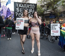 Protesta de trabajadoxs sexuales en Mar del Plata. (Fuente: Leti Starc) (Fuente: Leti Starc) (Fuente: Leti Starc)