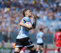 Pablo Vegetti, gran figura del ascenso de Belgrano (Fuente: Prensa Belgrano) (Fuente: Prensa Belgrano) (Fuente: Prensa Belgrano)