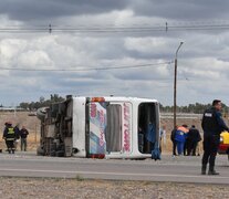 El micro había partido desde La Matanza y llevaba hinchas de varias localidades (Fuente: Télam) (Fuente: Télam) (Fuente: Télam)