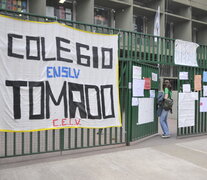 &amp;quot;Colegio tomado&amp;quot;, una postal que se repite en las escuelas porteñas. (Fuente: Sandra Cartasso) (Fuente: Sandra Cartasso) (Fuente: Sandra Cartasso)