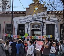 El momento en que se realizó el abrazo al Castilla.