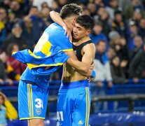 Vázquez, el 38, y Langoni, el 41. Numeración alta en Boca, sinónimo de pibes (Fuente: NA) (Fuente: NA) (Fuente: NA)