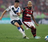 Arturo Vidal durante el reciente Flamengo-Vélez de Copa Libertadores (Fuente: NA) (Fuente: NA) (Fuente: NA)