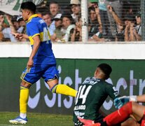 Luca Langoni festeja su gol. Otra vez un pibe salvó a Boca (Fuente: Fotobaires) (Fuente: Fotobaires) (Fuente: Fotobaires)