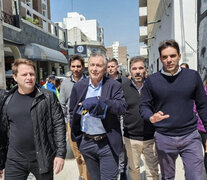 Mauricio Macri junto a Cristian Ritondo recorrió la ciudad de San Nicolás.