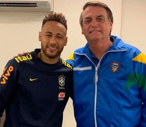 Neymar hizo público su apoyo a Bolsonaro