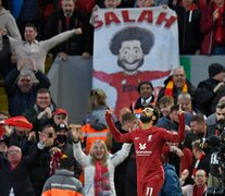 El egipcio Salah celebra el tanto de Liverpool ante el City (Fuente: AFP) (Fuente: AFP) (Fuente: AFP)