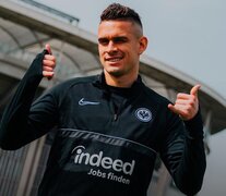 El colombiano Rafael Santos Borré (Fuente: Prensa Eintracht Frankfurt) (Fuente: Prensa Eintracht Frankfurt) (Fuente: Prensa Eintracht Frankfurt)