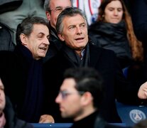 Sarkozy y Macri, juntos en la cancha del París Saint-Germain (Fuente: NA) (Fuente: NA) (Fuente: NA)