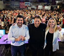 Cleri, Devoto y Sacnun en el acto de presentación del libro sobre Néstor Kirchner. (Fuente: Sebastián Granata) (Fuente: Sebastián Granata) (Fuente: Sebastián Granata)