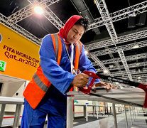 Muchos migrantes trabajaron en las obras del Mundial de Qatar (Fuente: AFP) (Fuente: AFP) (Fuente: AFP)