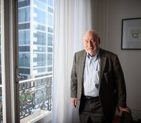 Josepg Stiglitz, en Buenos Aires, en la entrevista con Página/12. (Fuente: Adrián Pérez) (Fuente: Adrián Pérez) (Fuente: Adrián Pérez)