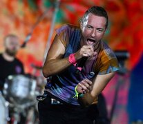 Chris Martin, el carismático líder de Coldplay.  (Fuente: Télam) (Fuente: Télam) (Fuente: Télam)