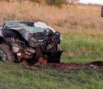 Gazzei siguió de largo en una ruta y se estrelló contra un árbol.