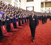 El XX Congreso del Partido Comunista de China consagró la reelección de Xi Jinping en la secretaría general. (Fuente: Xinhua) (Fuente: Xinhua) (Fuente: Xinhua)