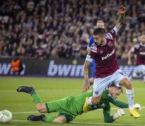 En acción, Lanzini fue titular en el éxito del West Ham  (Fuente: EFE) (Fuente: EFE) (Fuente: EFE)