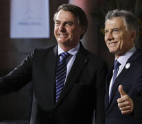 Jair Bolsonaro y Mauricio Macri, más que amigos. (Fuente: NA) (Fuente: NA) (Fuente: NA)