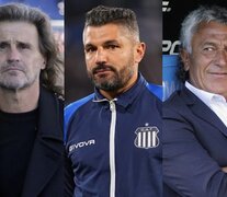 El Melena Insúa, Javier Gandolfi y Pipo Gorosito, tres DT que se destacaron este semestre.